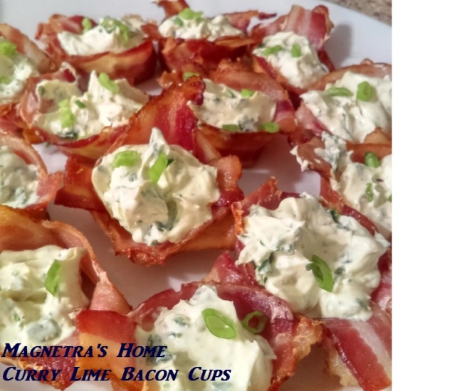 curry lime bacon cups